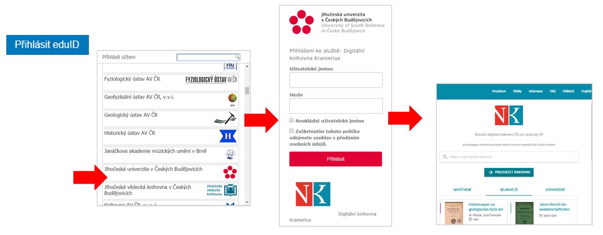 přihlašujicí stránka